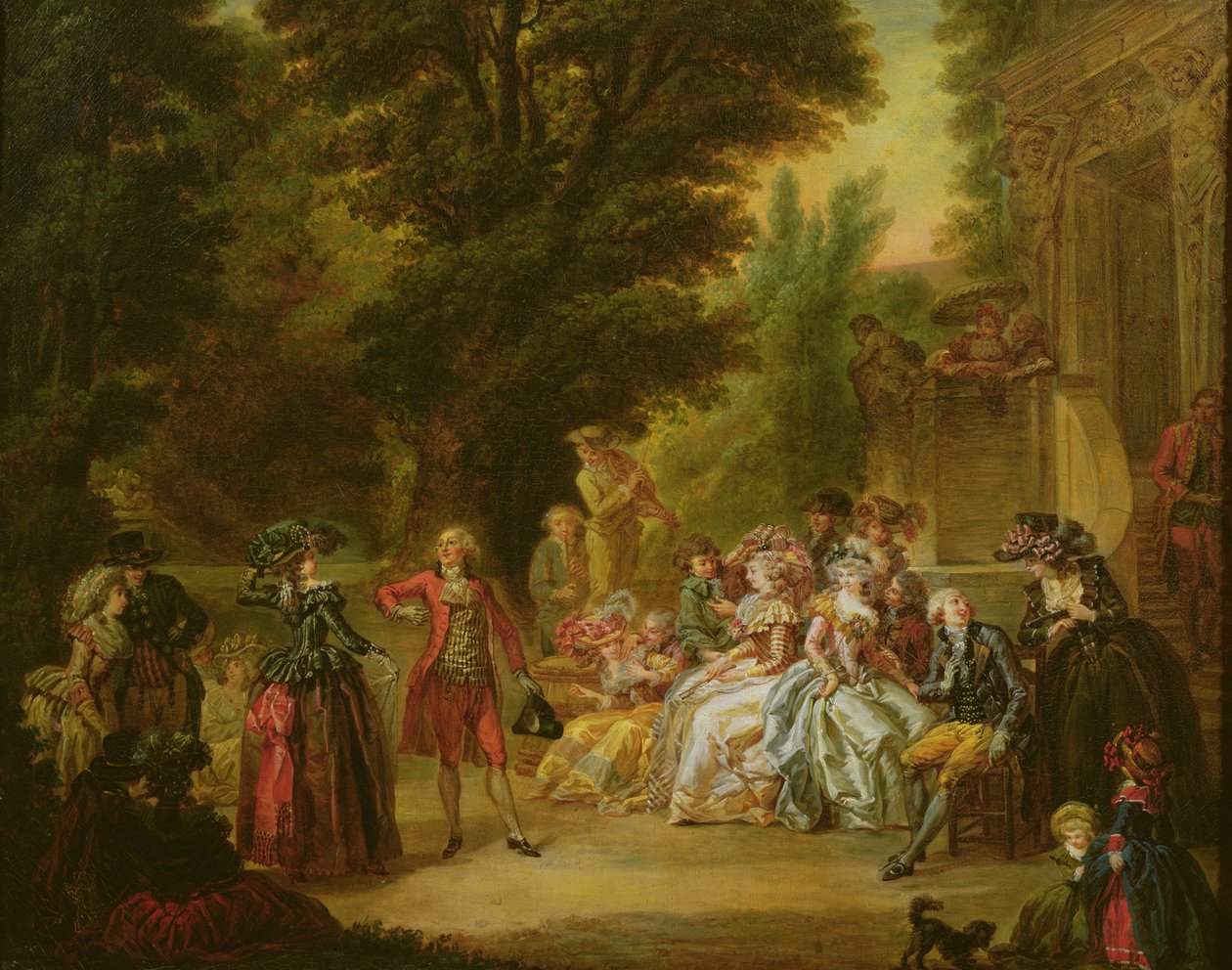Meşe Ağacının Altındaki Minuet, 1787 by Francois Louis Joseph Watteau