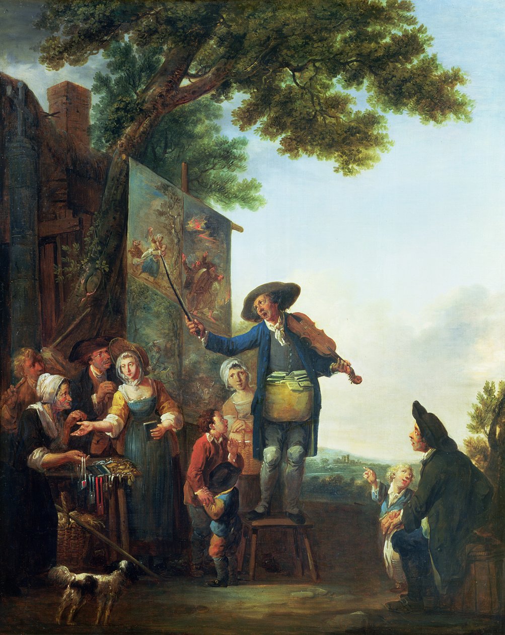 kemancı by Francois Louis Joseph Watteau