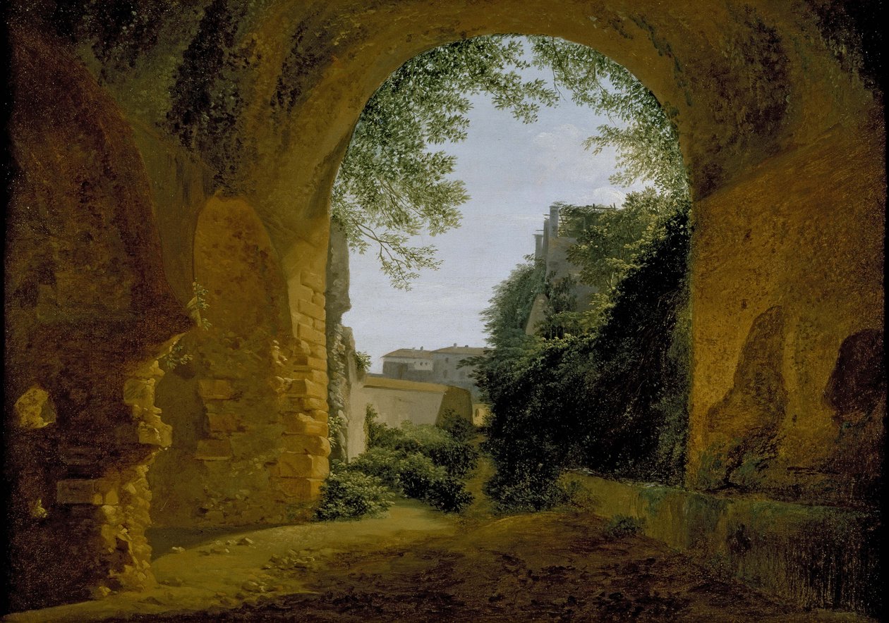 Roma Kasabasından Görülen Bahçeden Bir Görünüm, 1802 - 1824 by Francois Marius Granet