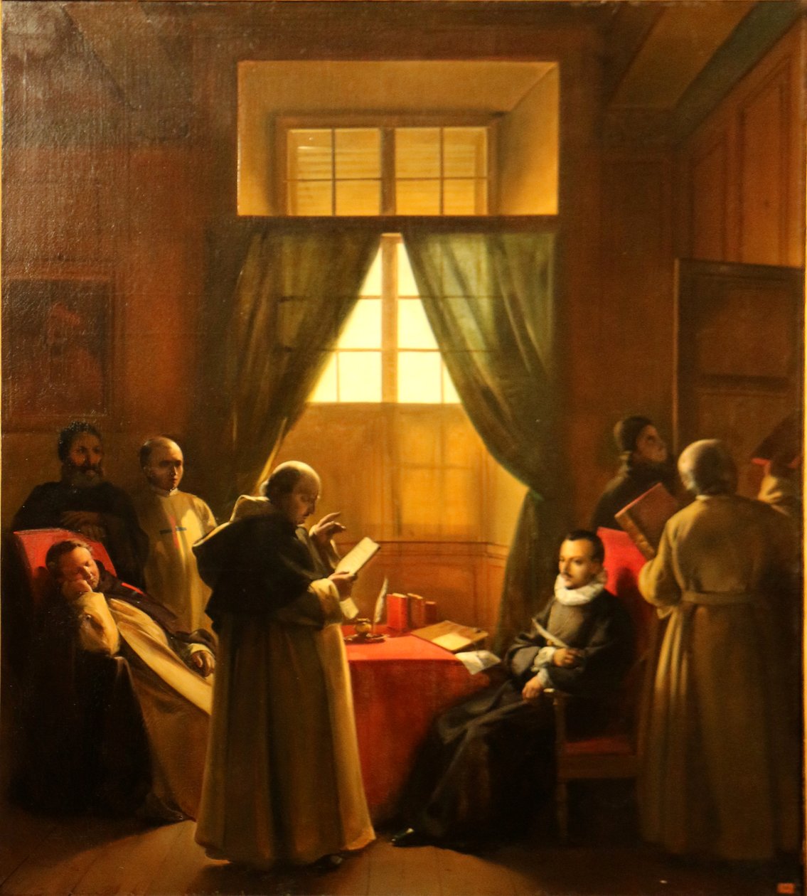 Teslis babalarının bir manastırında sahne by Francois Marius Granet