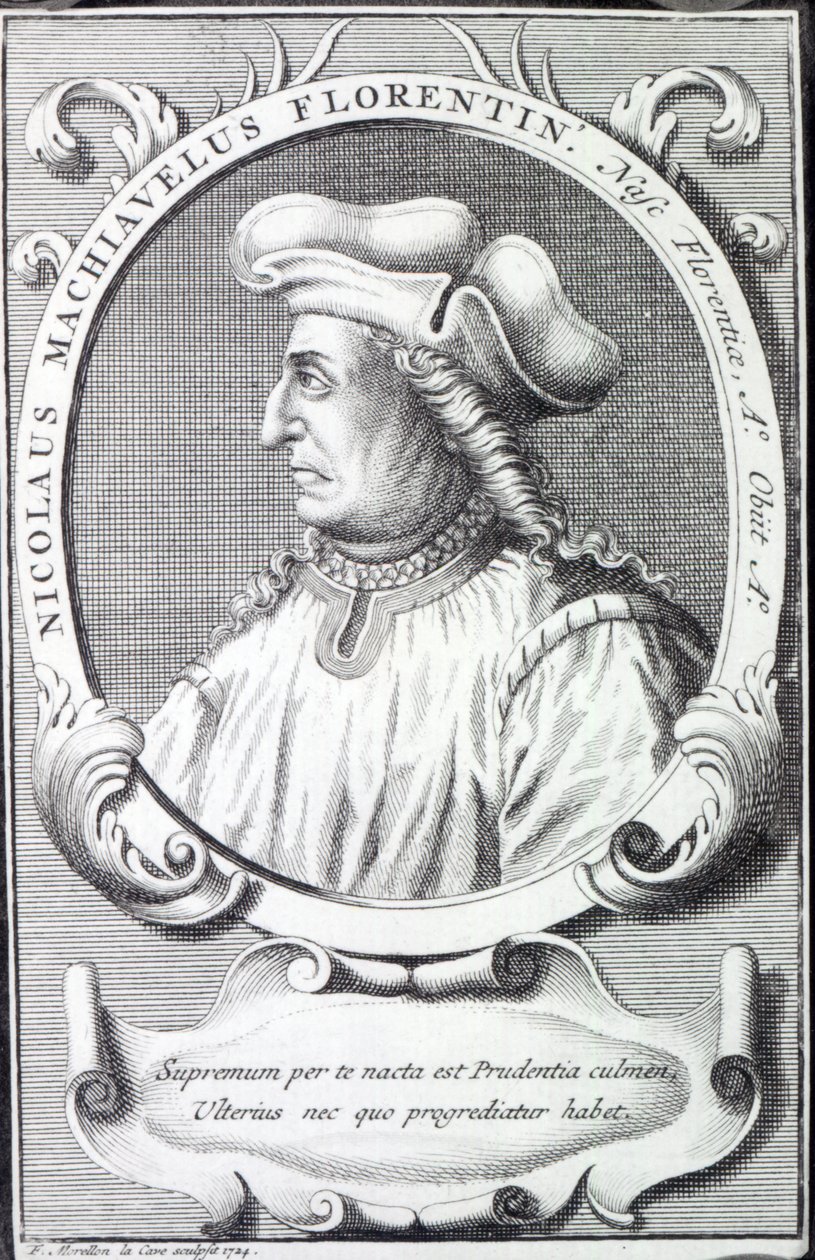 Niccolo Machiavelli, 1724 by Francois Morellon la Cave