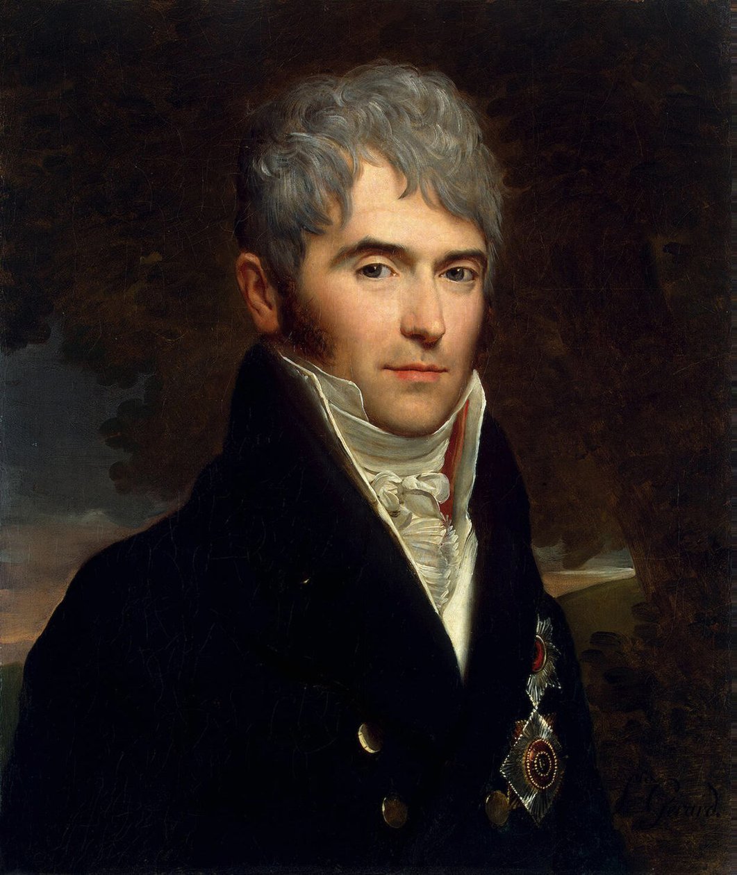 Göl ve Çiçek Köprüsü, Southport i by Baron François Pascal Simon Gérard