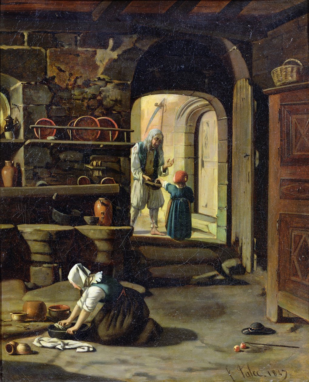 Dilenci, 1847 by Francois Talec