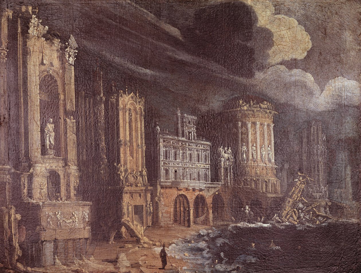 Aziz Augustine Efsanesi ile Harabeler by Francois de Nome