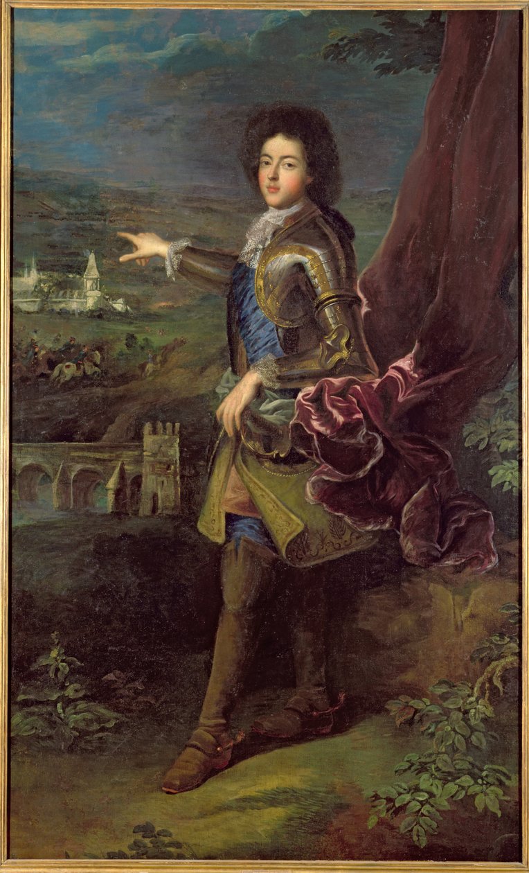 Louis Auguste de Bourbon (1670-1736) Maine Dükü portresi by Jean François de Troy