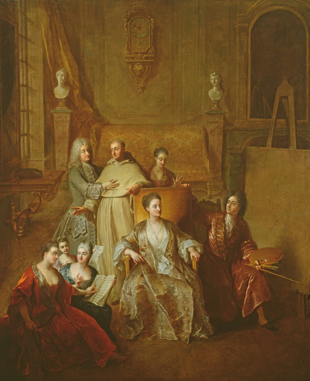 Sanatçı ve Ailesi, c.1708 by Jean François de Troy