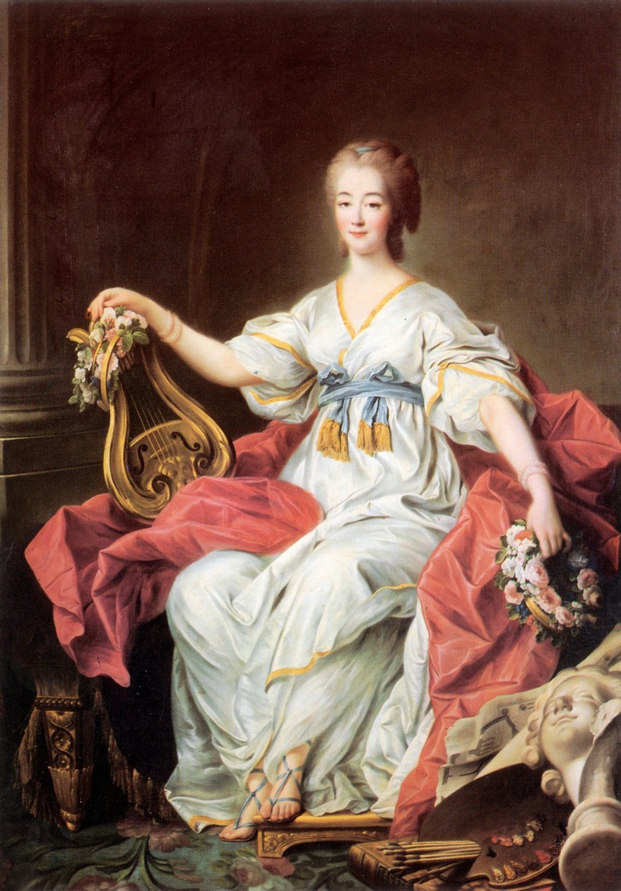 Kontes Jeanne (Becu) du Barry'nin portresi by Francois Hubert Drouais