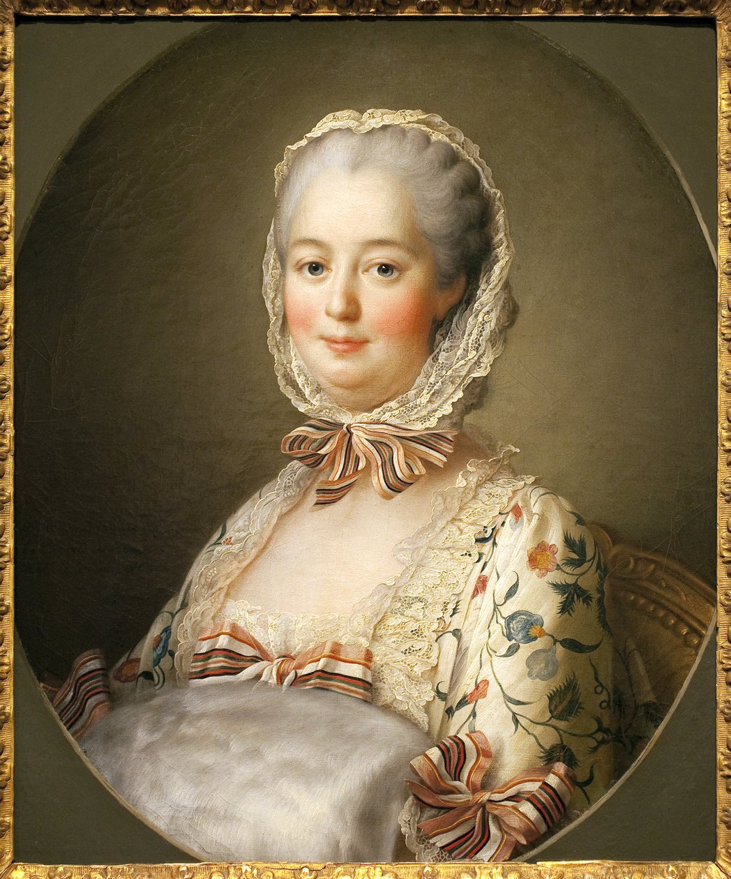 Pompadour Markizinin Portresi (Jeanne Antoinette Poisson) by Francois Hubert Drouais