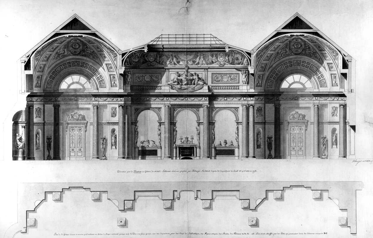 Lansdowne House Galerisi için Tasarım, Londra by Francois Joseph Belanger