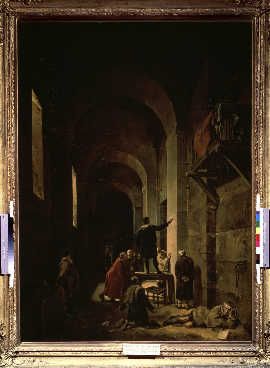 ""Ressam Jacques Stella (1596-1657) hapishanede" (Ressam Jacques Stella Hapishanede). Andre Felibien