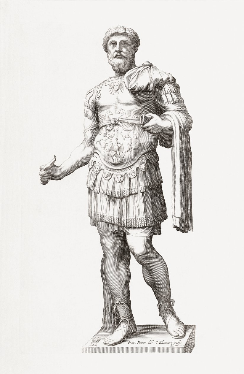 Roma İmparatoru Marcus Aurelius. Vesika. by Francois Perrier