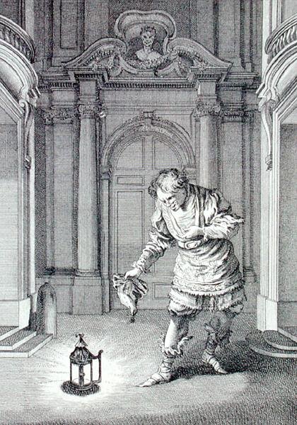Laurent Cars tarafından oyulmuş Moliere (1622-73) tarafından 