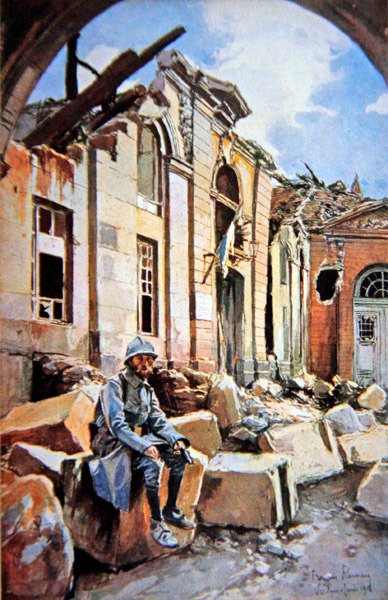 Verdun Savaşı: Yıkık Piskopos Sarayı