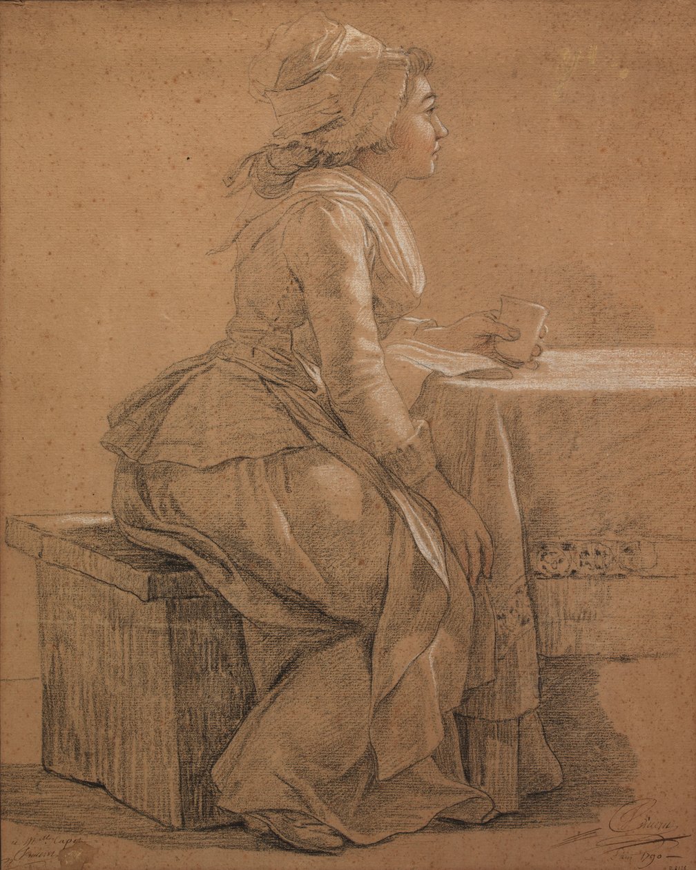 Ressam Bayan Marie Gabrielle Capet'in portresi by François André Vincent