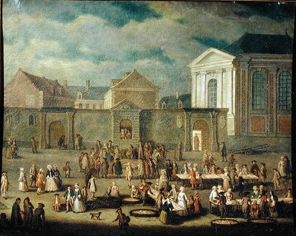 ಕ್ಯಾಂಬ್ರೈನಲ್ಲಿನ ಮೀನು ಮಾರುಕಟ್ಟೆ, 1778 ಟರ್ಕ್ by Francois Aubert