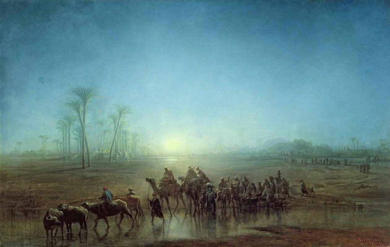 Bedeviler Kervanı, 1863 by Francois Barry