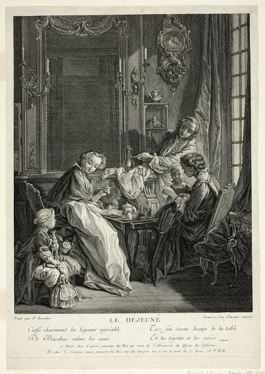 Kahvaltı by Francois Bernard Lepicie