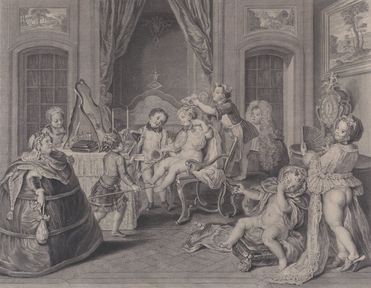 Çocuk Oyunları Çocuk Oyunları, 1731. by Francois Bernard Lepicie