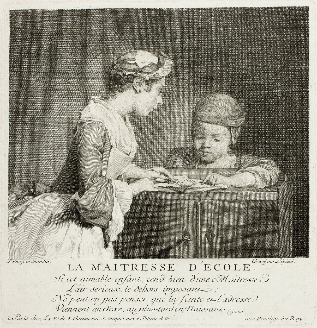 okul metresi by Francois Bernard Lepicie