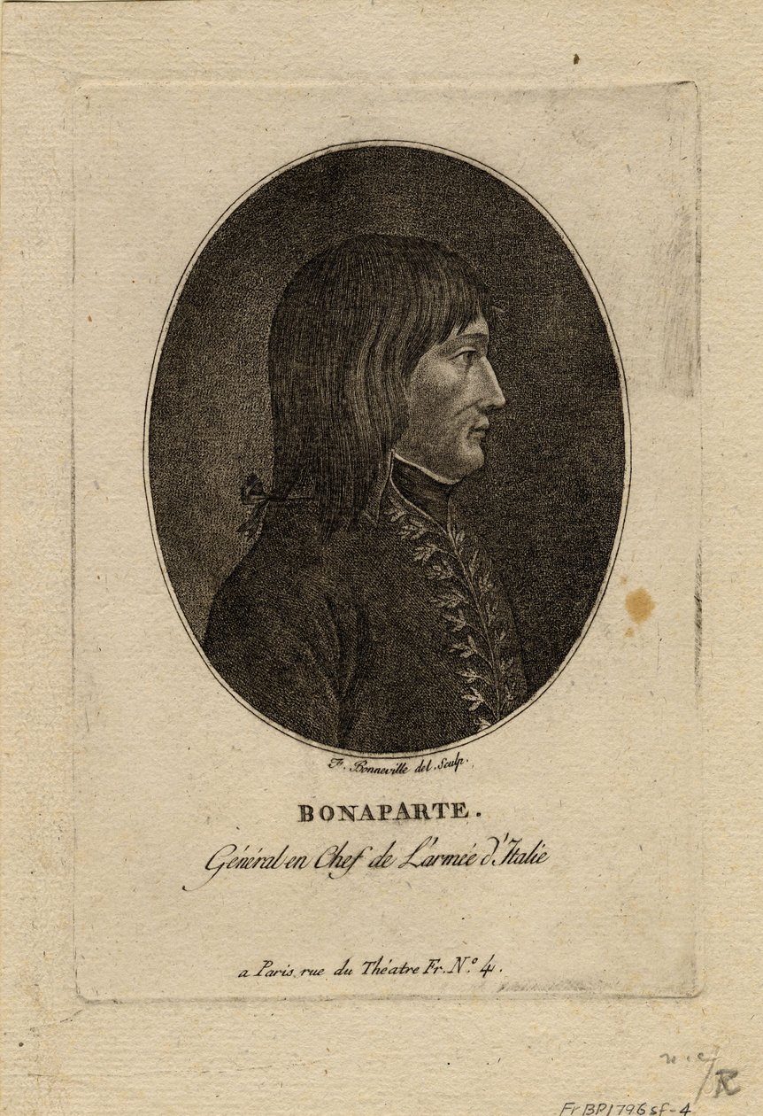 İtalya Ordusu komutanı olarak Napolyon, c. 1798 by Francois Bonneville
