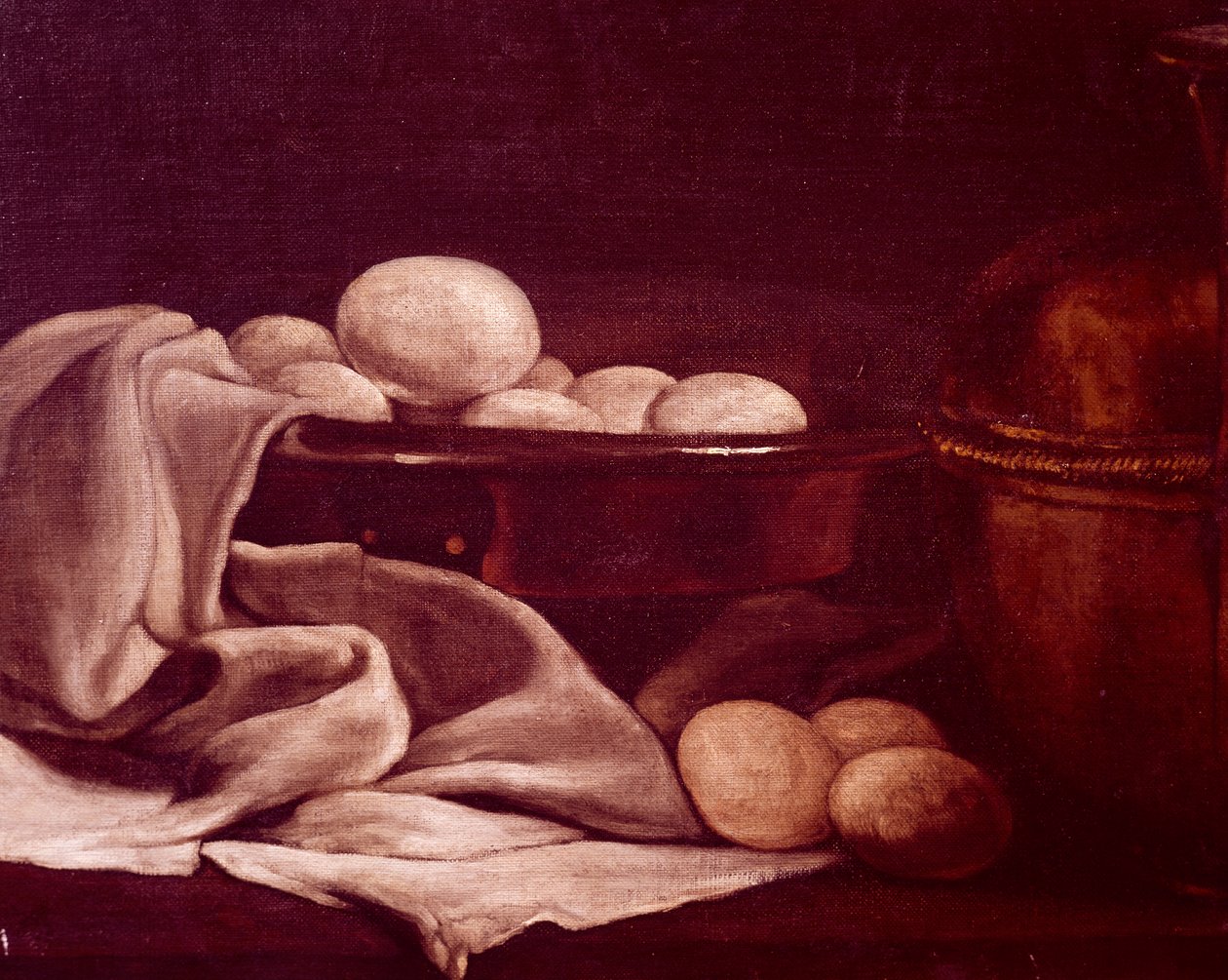 François Bonvin'in (1817-1887) brie peynirini gösteren natürmort, Detay by François Bonvin