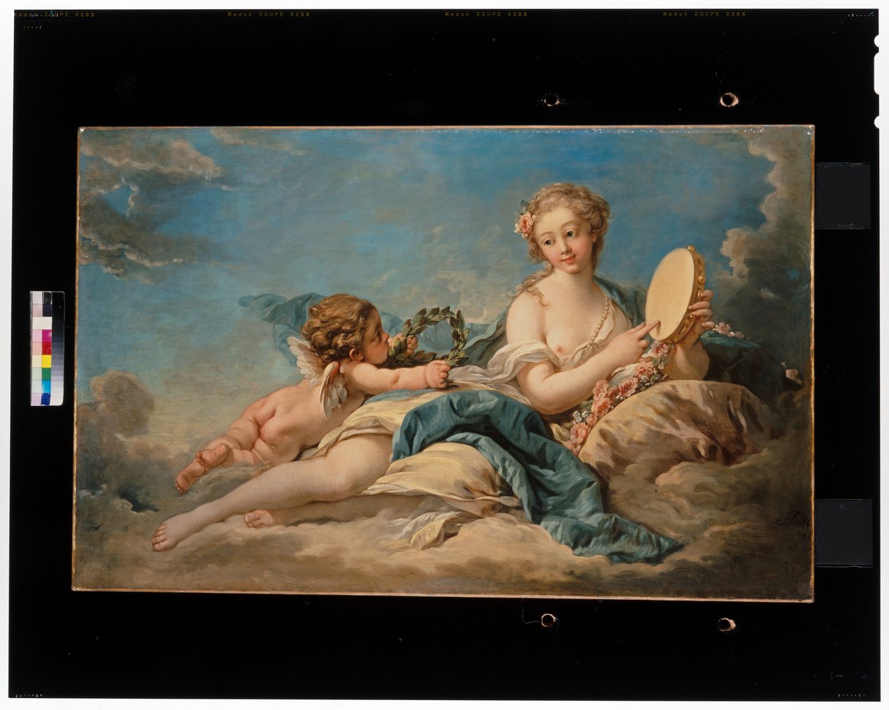Tarihin ve Şarkıların İlham Perisi Clio by François Boucher
