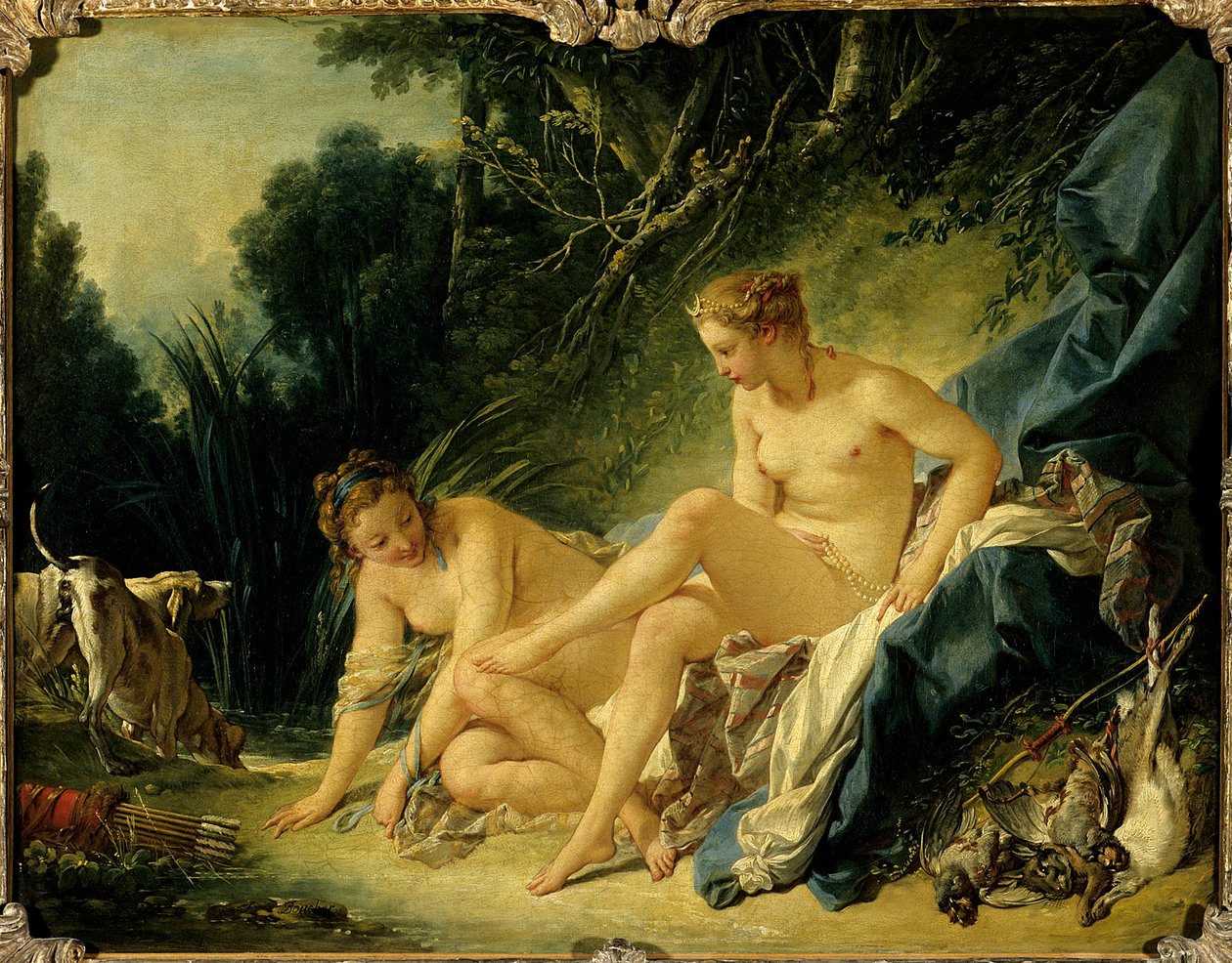 Diane banyodan çıkarken Tablo Francois Boucher (1703-1770) by François Boucher