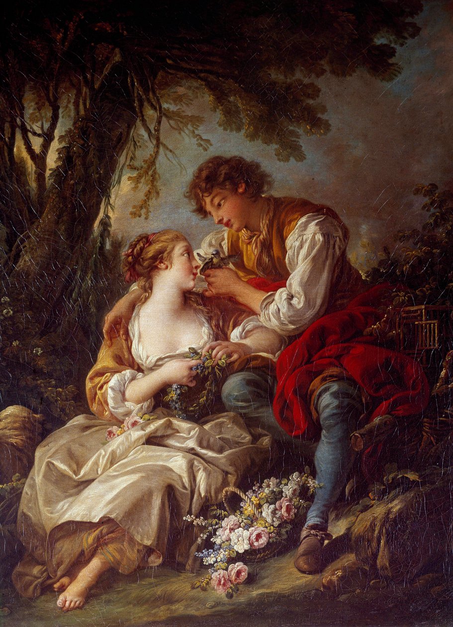 La kafes boyama Francois Boucher (1703-1770) 1763 Güneş. 0,93x0,73 m by François Boucher