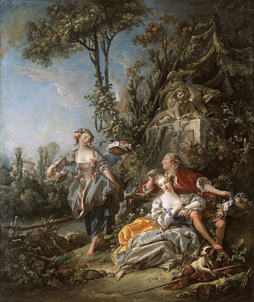 Bir Parkta Aşıklar by François Boucher