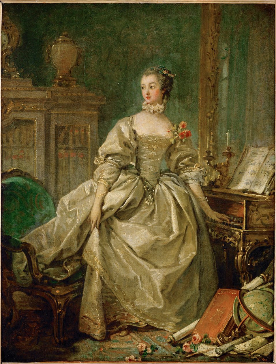 Madam Pompadour... by François Boucher