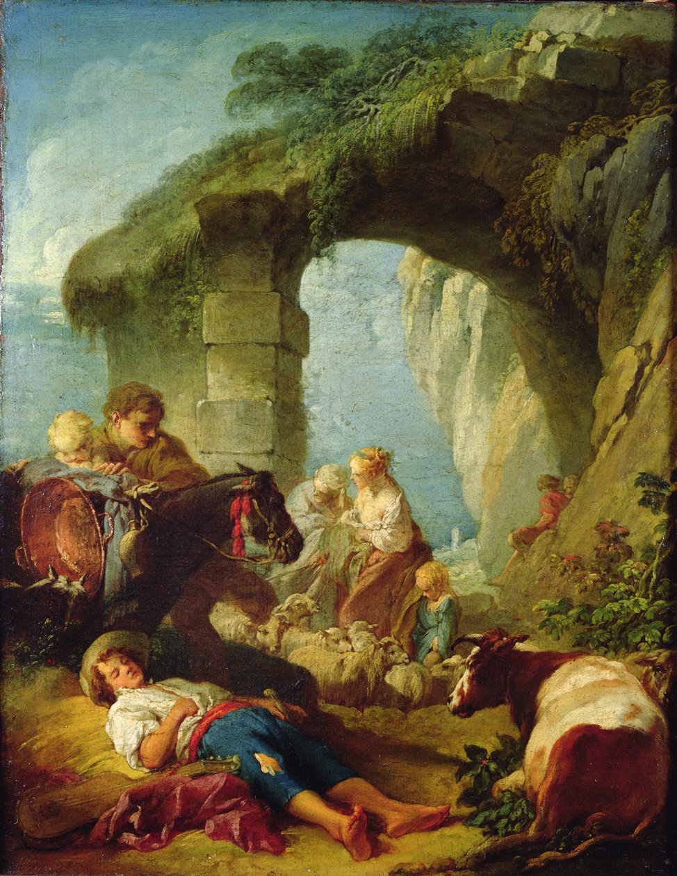 pastoral sahne by François Boucher