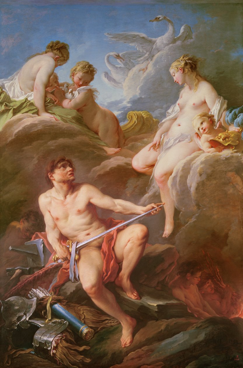 Venüs, Vulcan'dan Aeneas'ın Zırhını İstiyor by François Boucher