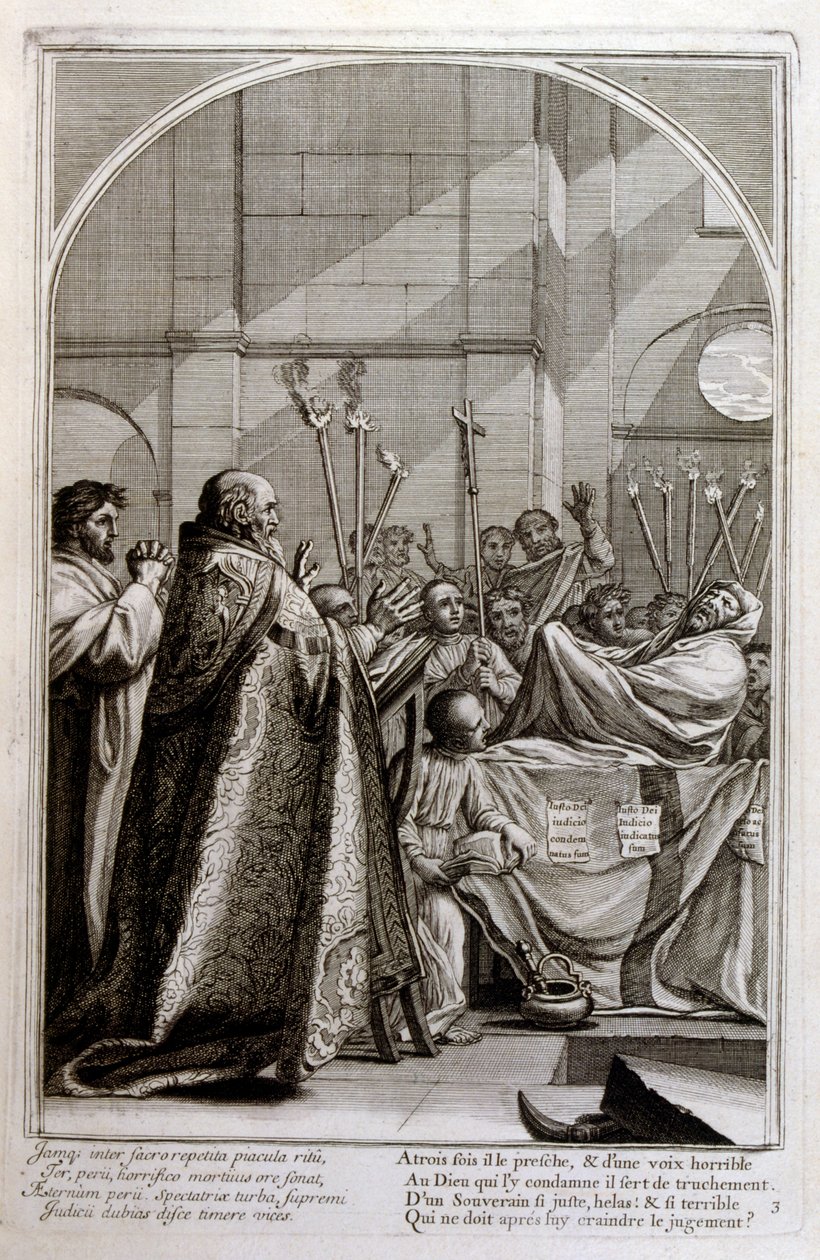 Francois Chauveau 1680 tarafından gravür Chartreux düzeninin kurucusu 