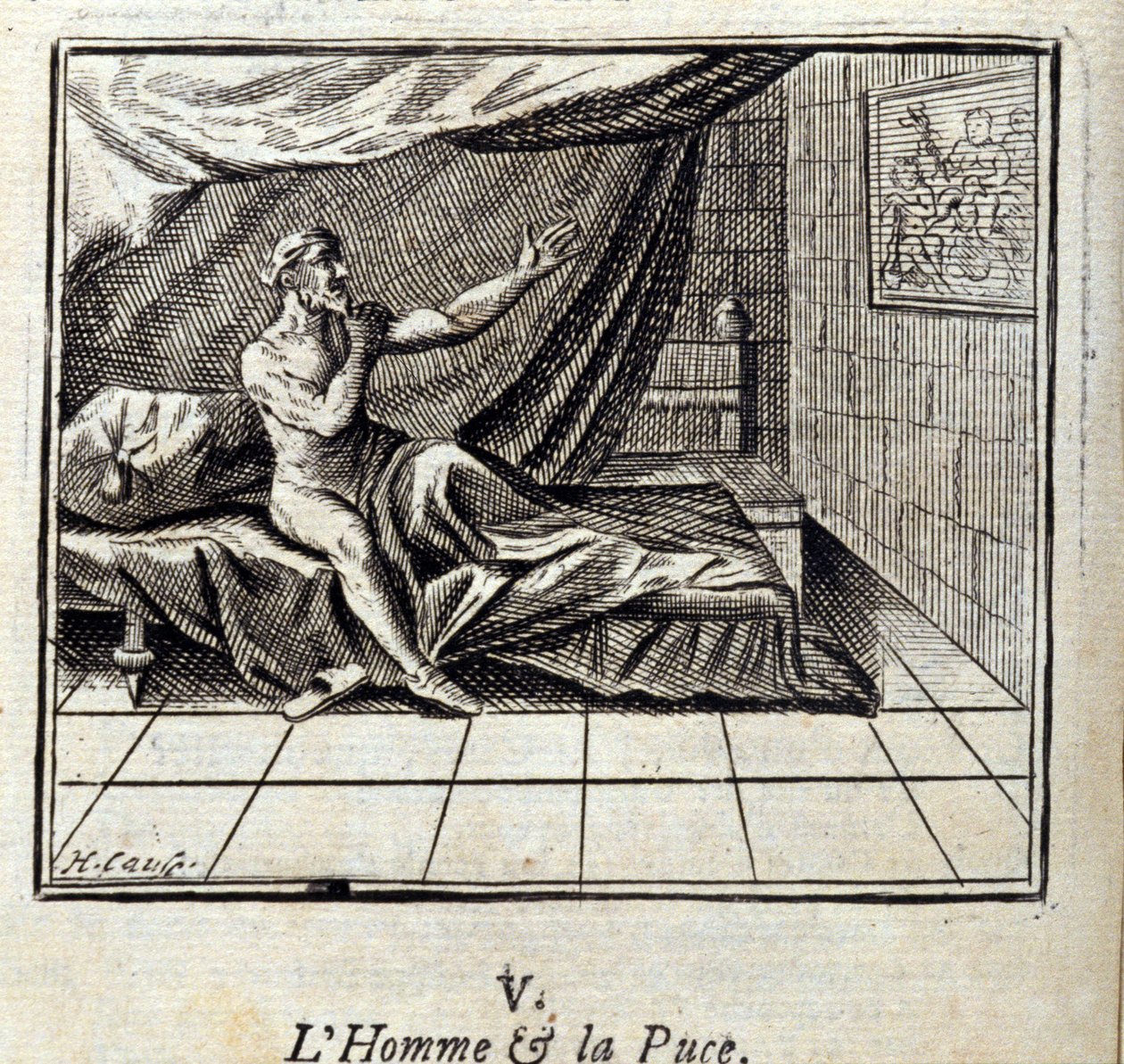 Adam ve Pire, Jean de La Fontaine