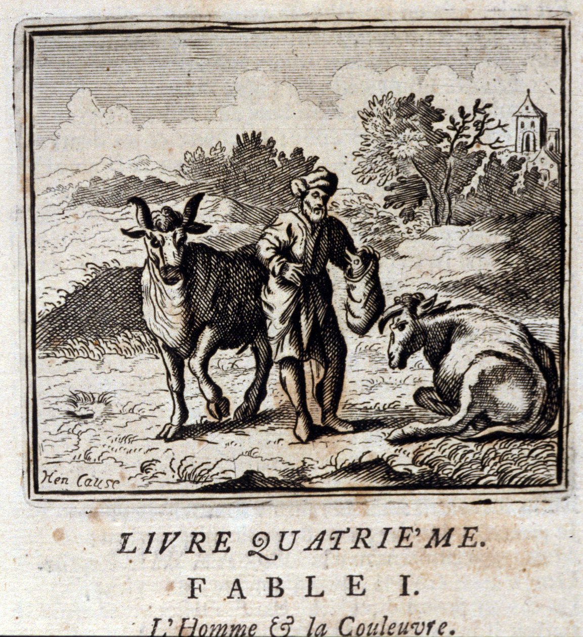 Adam ve Yılan. Jean de La Fontaine