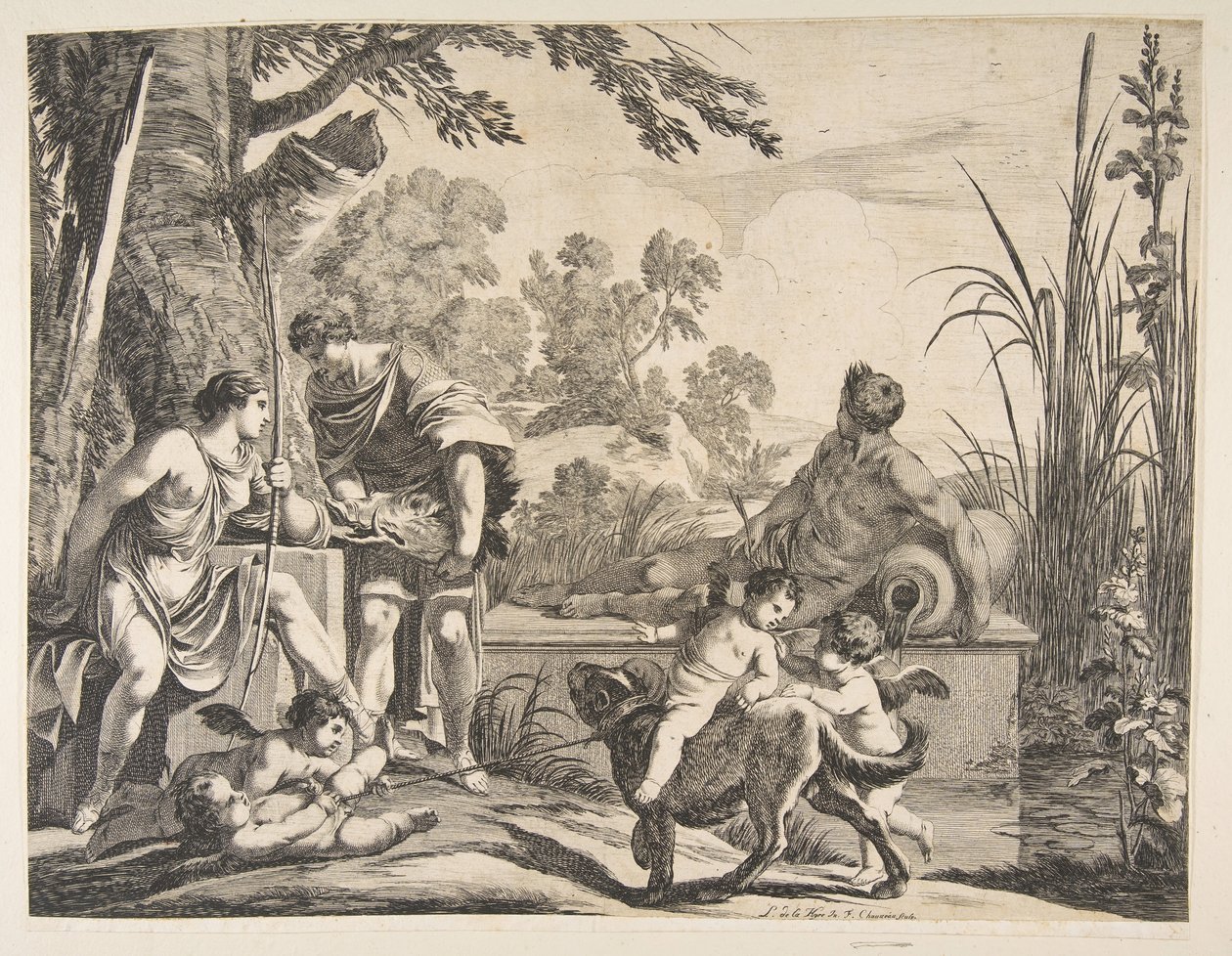 Meleager ve Atalanta, 1643. by Francois Chauveau