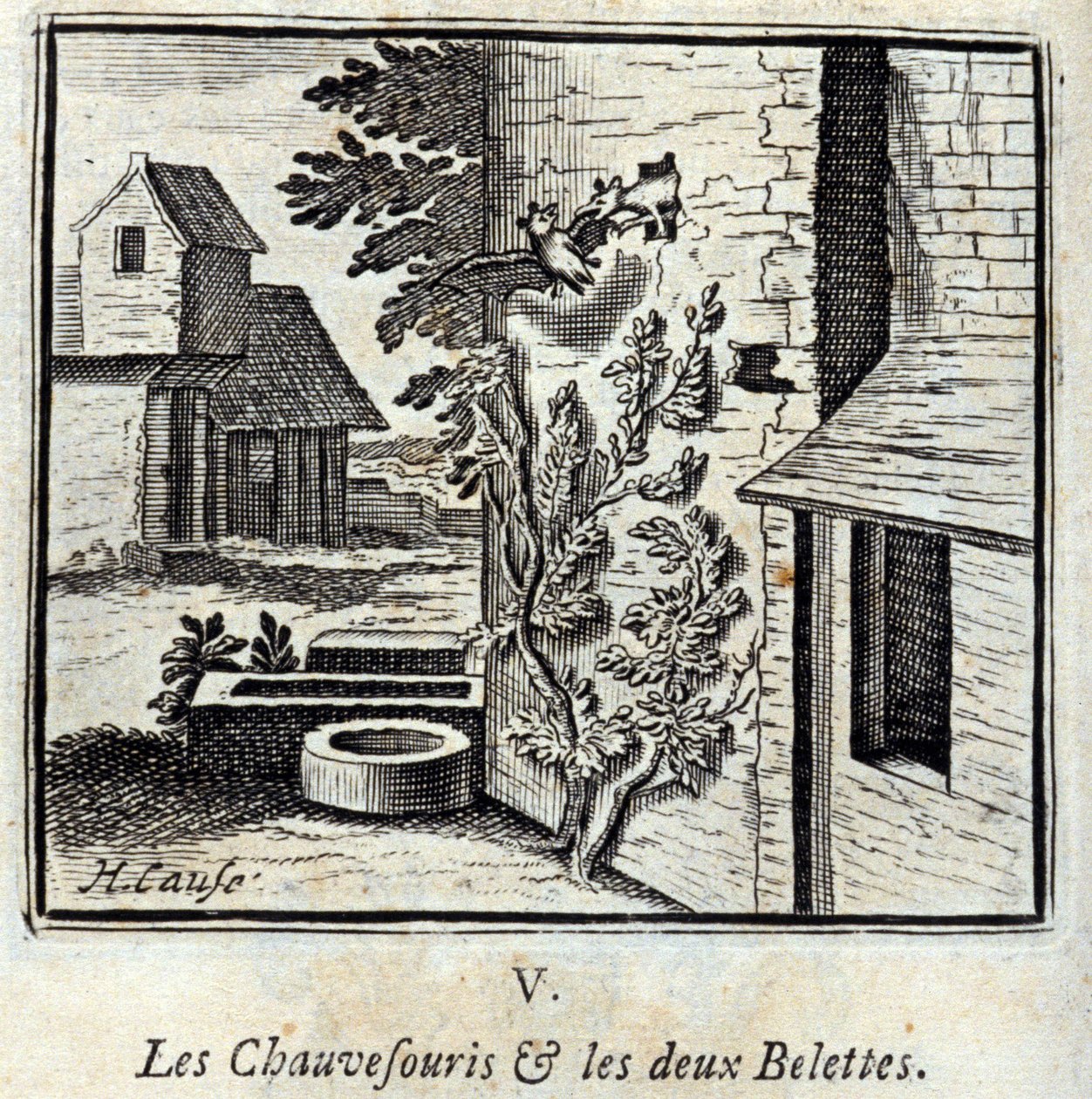 Yarasa ve iki Gelincik. Jean de La Fontaine