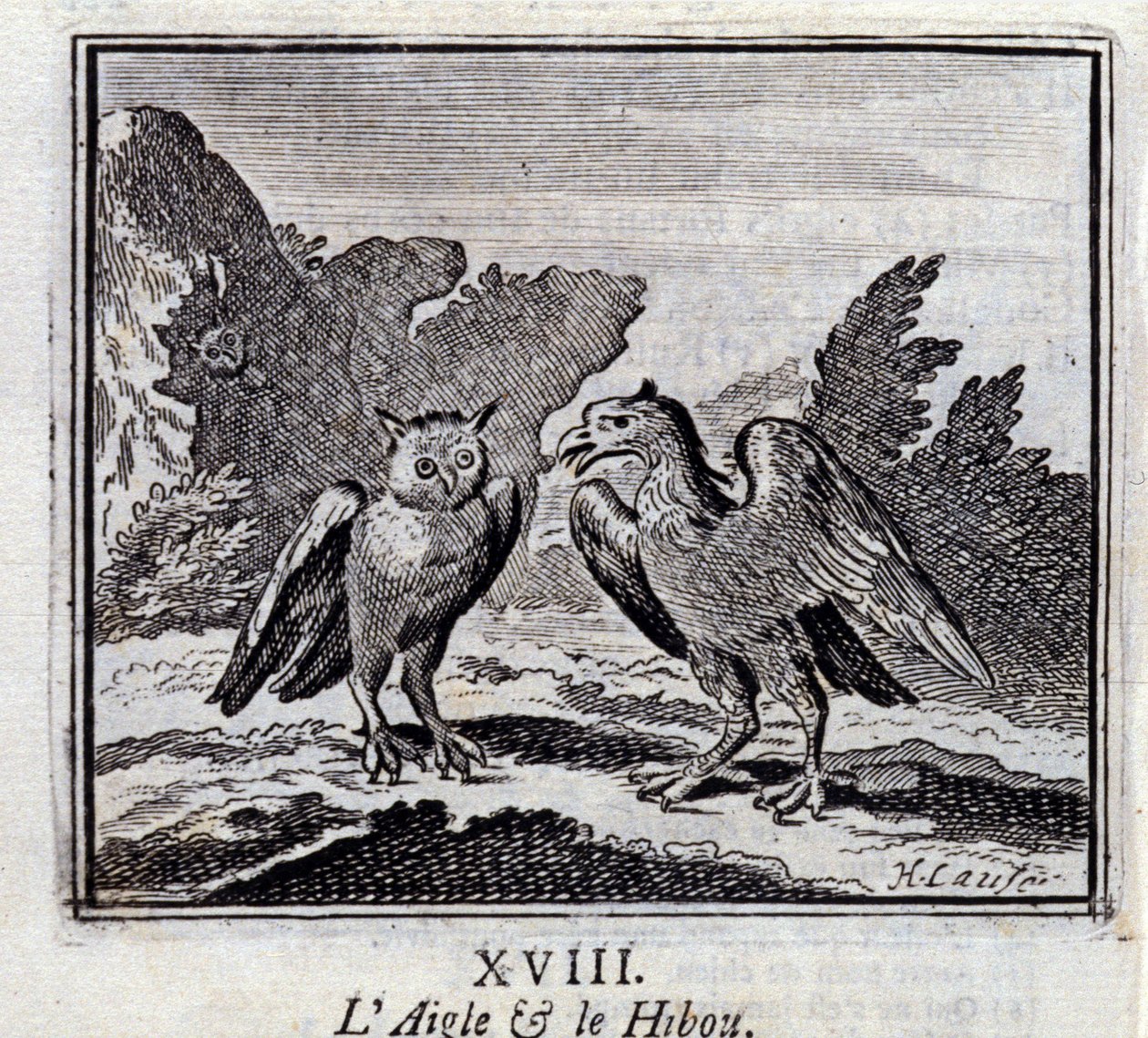Kartal ve Baykuş. Jean de La Fontaine