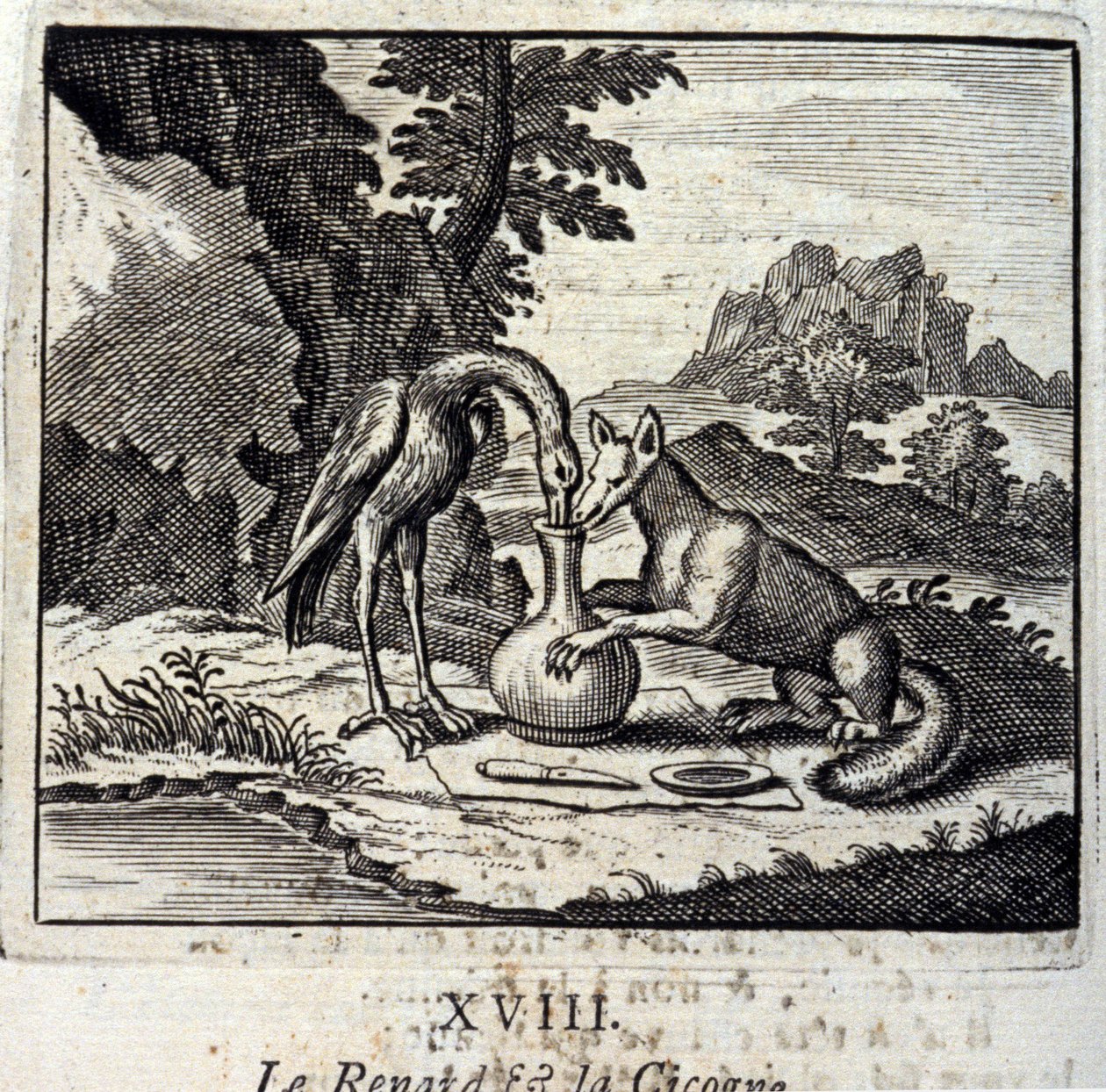 Fox ve Cigogne, Jean de La Fontaine