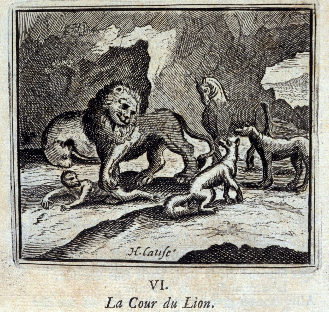 Aslan Mahkemesi. Jean de La Fontaine