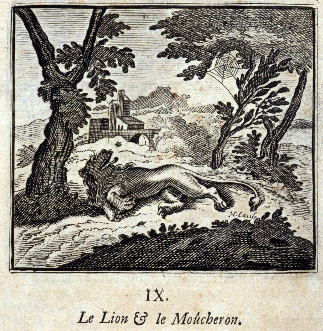 Aslan ve Sinekkapan. Jean de La Fontaine