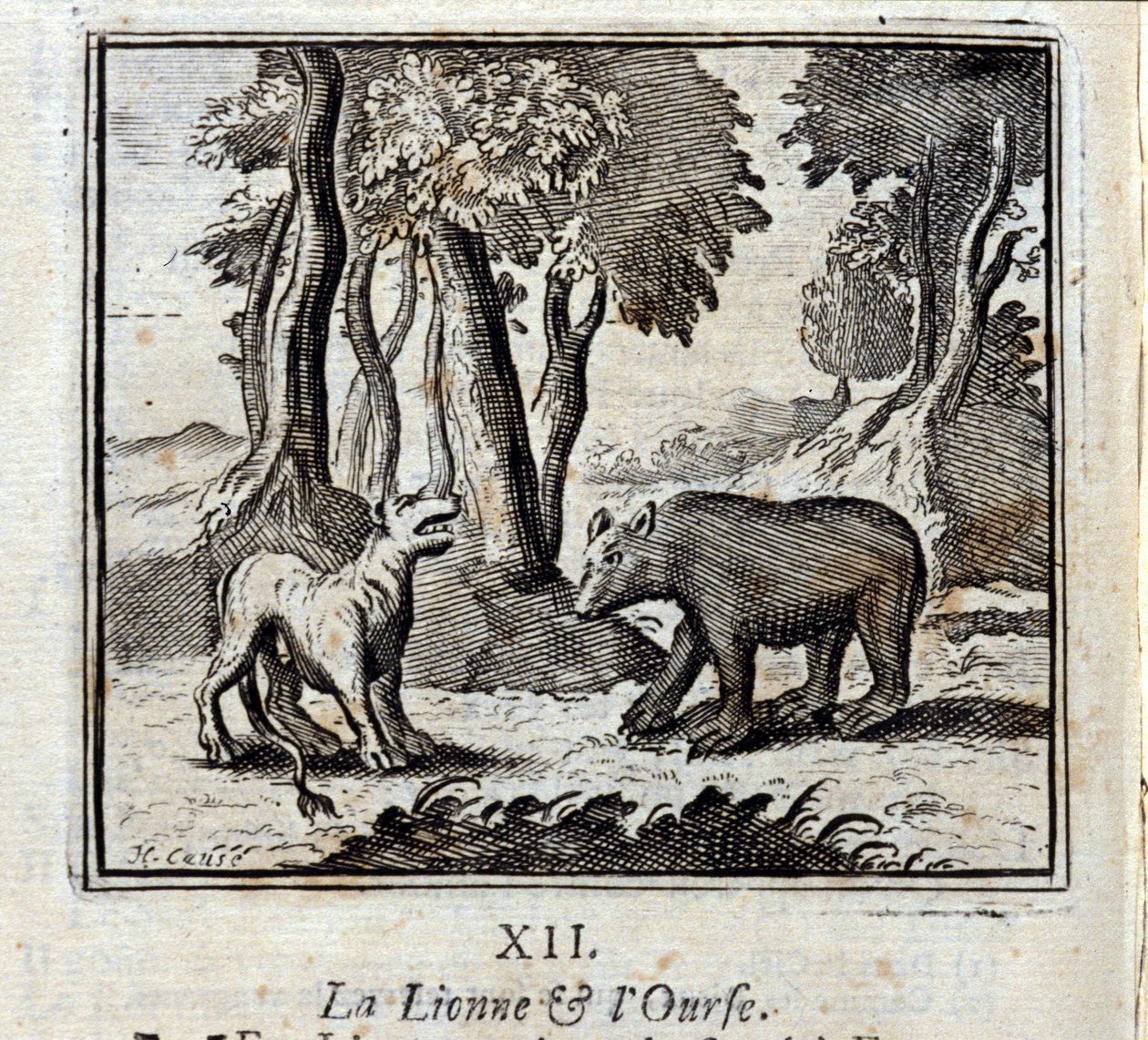 Aslan ve Ayı. Jean de La Fontaine