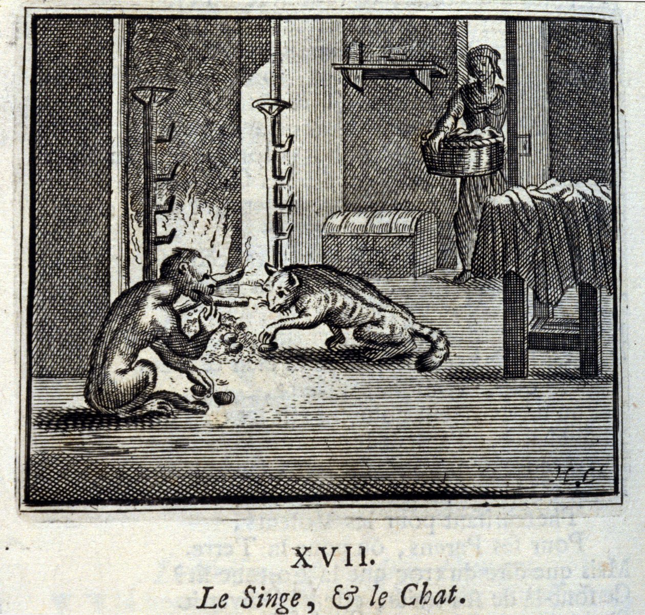 Maymun ve Kedi. Jean de La Fontaine