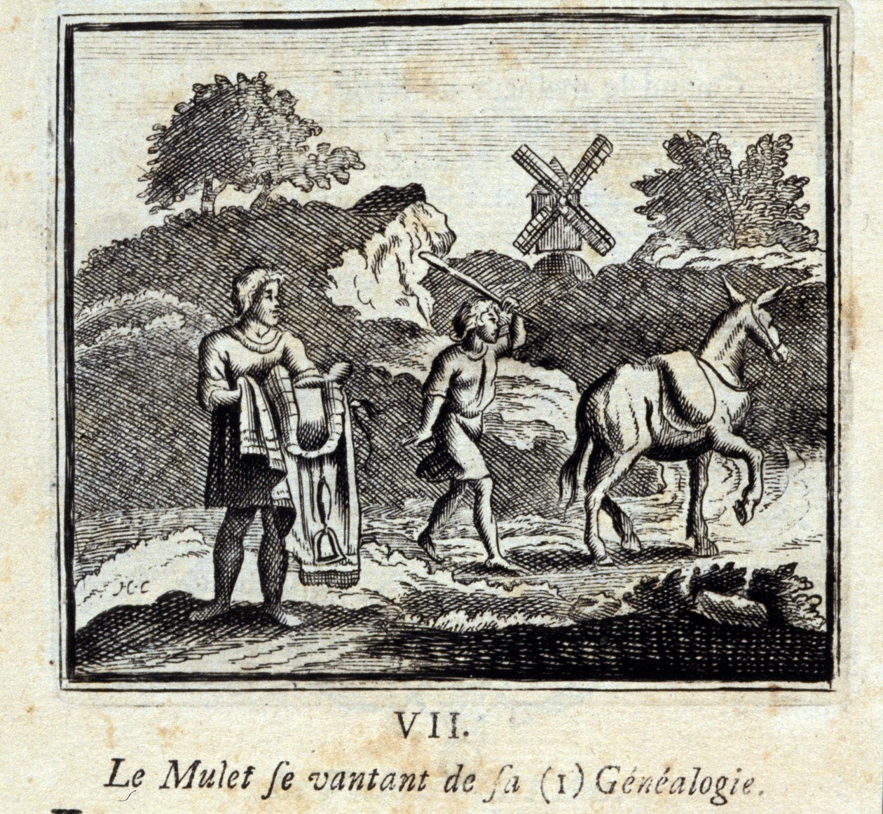 Kefal soyağacıyla övünüyor. Jean de La Fontaine