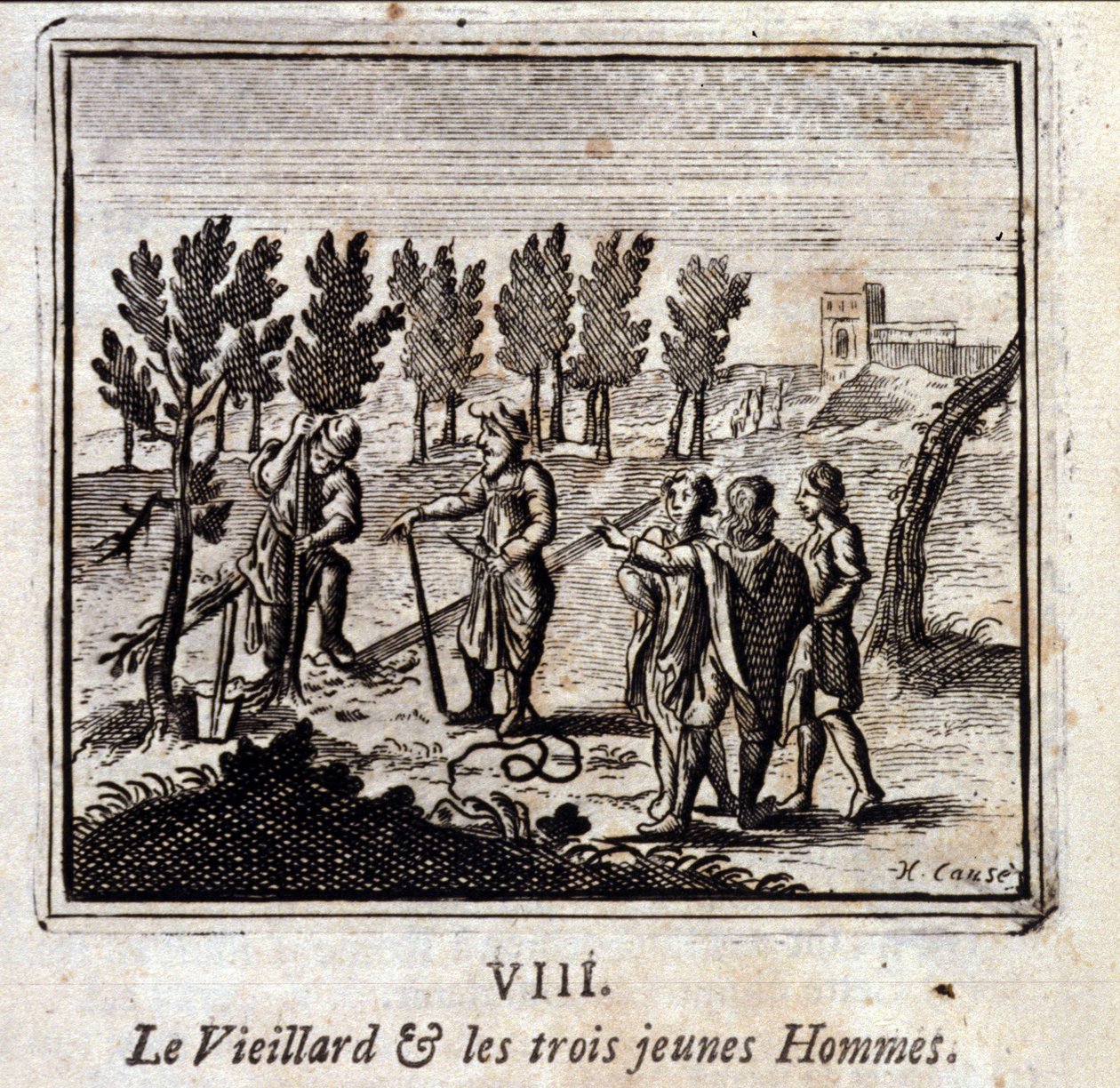 Yaşlı Adam ve Üç Genç Adam. Jean de La Fontaine