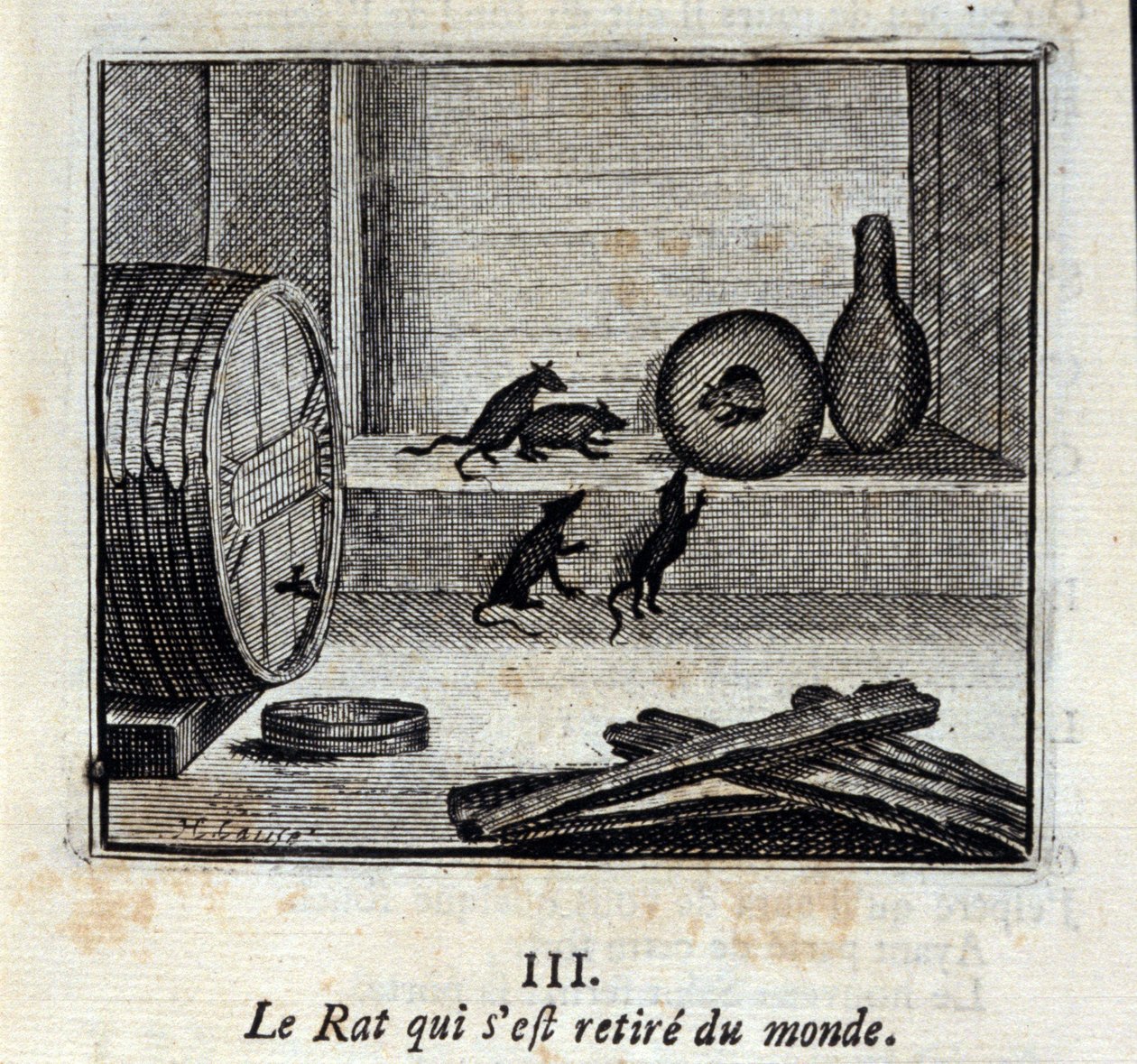 Dünyadan çekilen Sıçan. Jean de La Fontaine