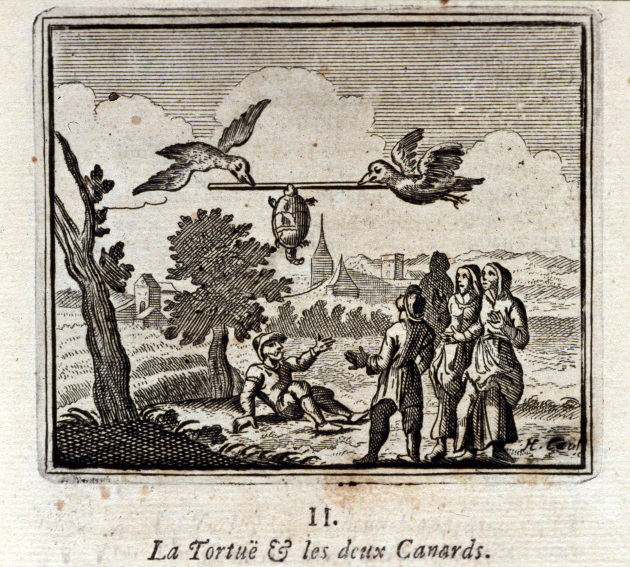 Kaplumbağa ve iki Ördek. Jean de La Fontaine