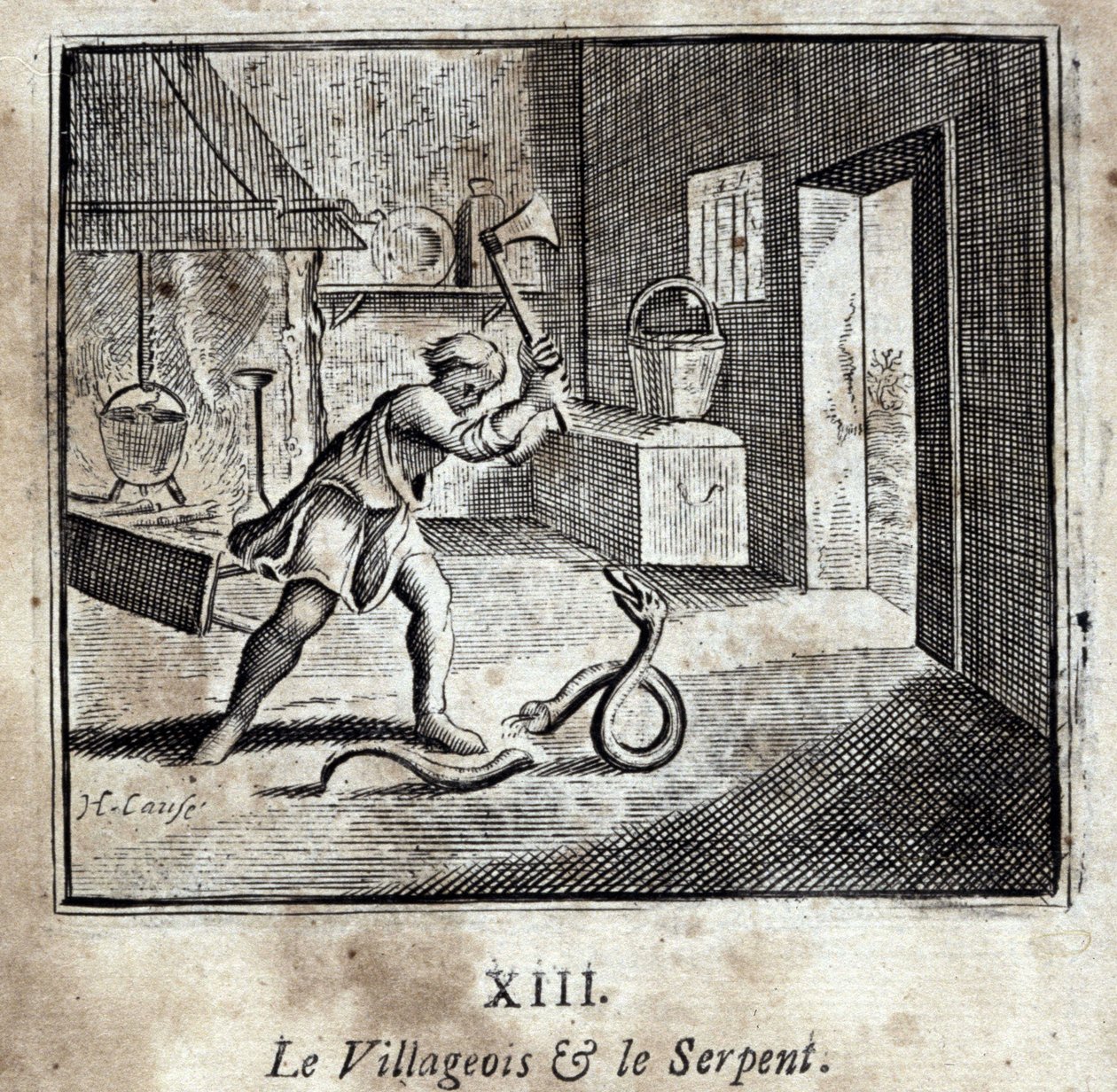 Köylü ve Yılan. Jean de La Fontaine