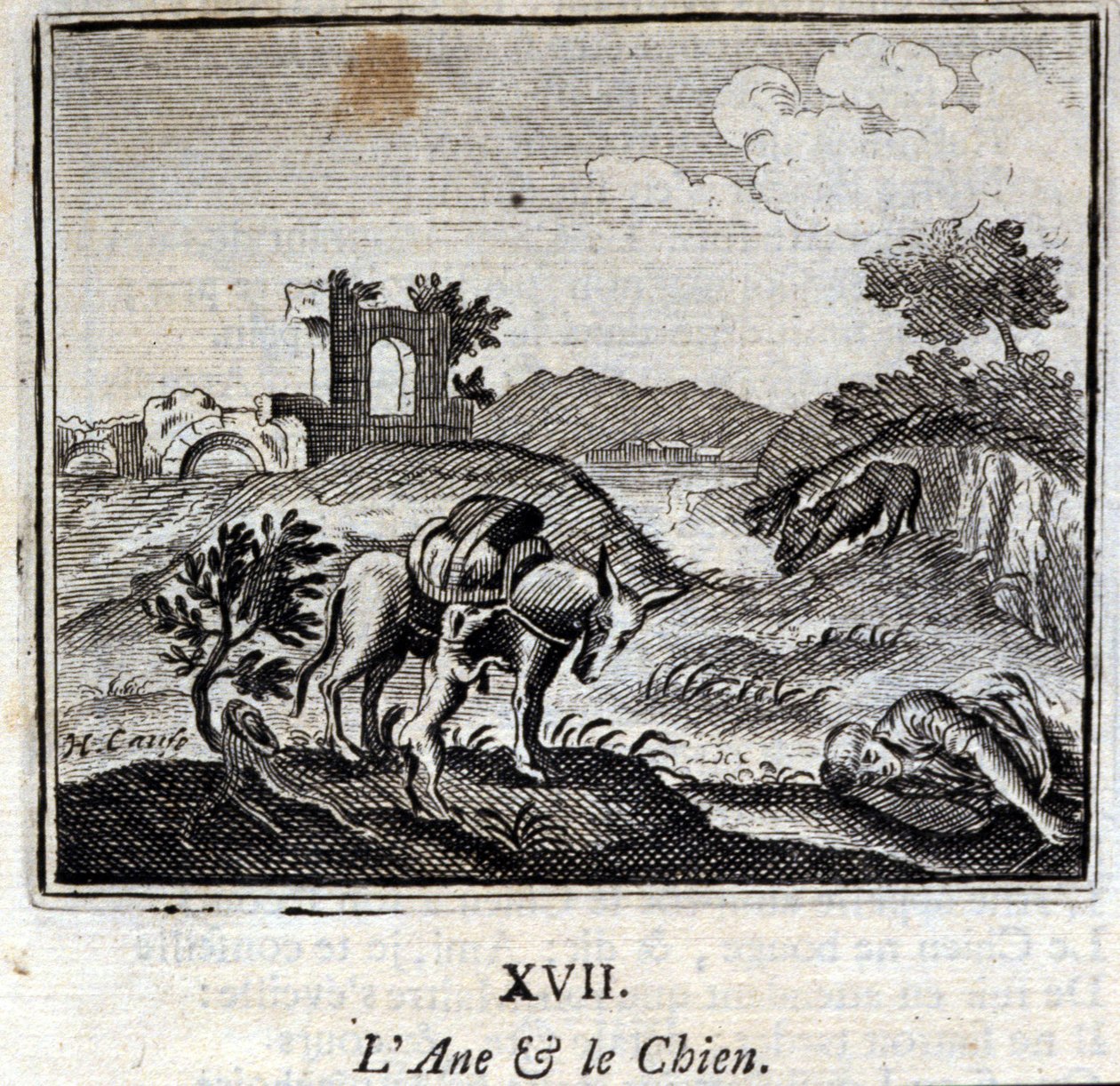 Eşek ve köpek. Jean de La Fontaine