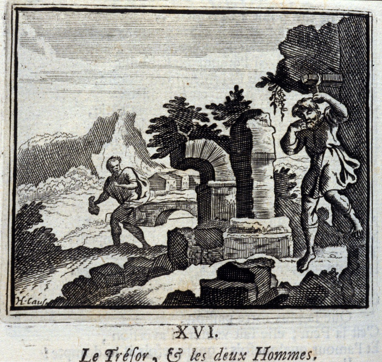 Hazine ve iki adam. Jean de La Fontaine